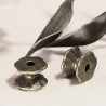 20 perles intercalaire bobine métal couleur bronze  5x7mm