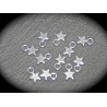 10 breloques mini étoiles métal argenté dimension 10x8mm