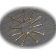 20 connecteurs bâtons en laiton couleur bronze 10x2mm