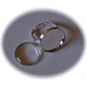 2 supports bague cabochon rond métal argenté silver 18mm