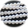 lot de10 perles aspect givrée craquelées agate blanc neige 6mm