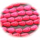 4 gouttes de jade framboise rose  diametre 14x8mm