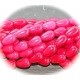 4 gouttes de jade framboise rose  diametre 14x8mm