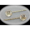 10 supports cabochon barrettes bronze 18MM