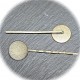 10 supports cabochon barrettes bronze 18MM