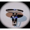 2 supports bagues fines dentelure platine  18x24mm