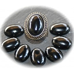 x1 cabochon de pierre semi précieuse d' ONYX 13x18mm
