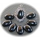 x1 cabochon de pierre semi précieuse d' ONYX 13x18mm