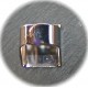 2 supports de  bagues métal argenté couleur platine 20x16mm
