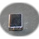 2 supports de  bagues métal argenté couleur platine 20x16mm