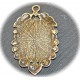 x2 supports cabochon bronze ciselée ovale 18x24mm