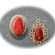 x1 cabochon pierre semi précieuse de cornaline ovale   13x18mm