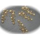 6 breloques fleurs de cerisier du Japon laiton couleur bronze 42mm