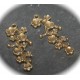 6 breloques fleurs de cerisier du Japon laiton couleur bronze 42mm