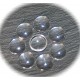 10 cabochons en verre transparent 12mm