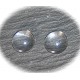 10 cabochons en verre transparent 12mm