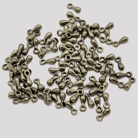 20 perles  goutte bronze 7mm