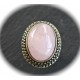 1 cabochon de quartz rose fond plat  13x18mm