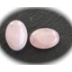 1 cabochon de quartz rose fond plat  13x18mm