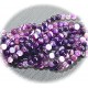 10 perles d'agate violine et prune  veinée  ronde  4mm
