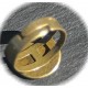 2 supports de bague ronde a cabochon bronze  14mm