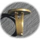 2 supports de bague ronde a cabochon bronze  14mm