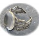 2 supports de bague ovale bronze  13x18mm