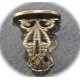 2 supports de bague ovale bronze  13x18mm