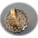2 supports de bague  cabochon rosace  bronze  16mm
