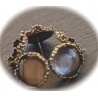 6 supports boucle d'oreille clou support cabochon bronze 14mm