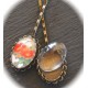 10 supports barrette à cabochon bronze