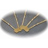 10 supports barrette bronze à plateau 8mm