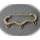 2 supports de broche cintre 3 trous bronze 46mm