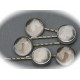 10 supports barrettes bronze  25mm