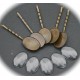 10 supports barrettes  cabochons ovale bronze18x24mm