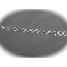 1mètre  S067 chaine maillon rond  métal argenté platinium  2mm