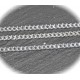 1 mètre  CH002Ychaine maillon forçat plat  silver 2mm
