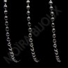 1 mètre  chaine boule  laiton argent silver 2mm
