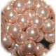 20 perles de verre nacrée rose pâle 10mm