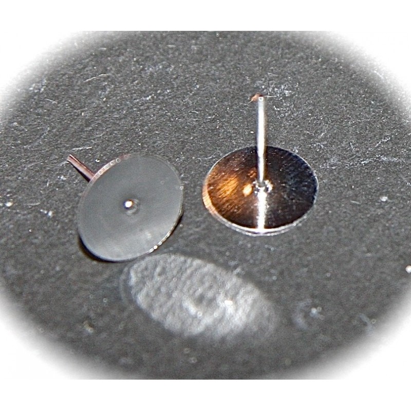 10 Supports De Boucles D'oreilles Argentés - 17x10 Mm - Site Français - Neuf