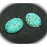 1 cabochon  pierre  turquoise howlite  13x18mm