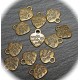 x20 breloques coeur laiton "made with love " 10x12,2mm