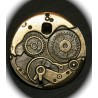 2 breloques bronze   mécanisme de montre "steampunk"38MM