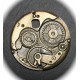 2 breloques bronze   mécanisme de montre "steampunk"38MM