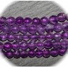 x10 perles d'améthyste  facetté 4mm