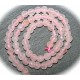 x10 perles de quartz rose facetté 4mm