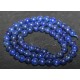 x10 perles de lapis-lazuli 8mm rondes d'Afghanistan