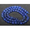 x10 perles de lapis-lazuli 8mm rondes d'Afghanistan