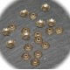 20 coupelles calottes fleurs bronze  8x2,2mm
