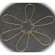 10 attaches crochet boucles d'oreilles laiton BRONZE  33x14mm